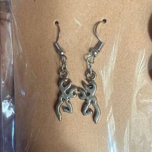 Silver Tribal Drop Earrings - Women's Jewelry